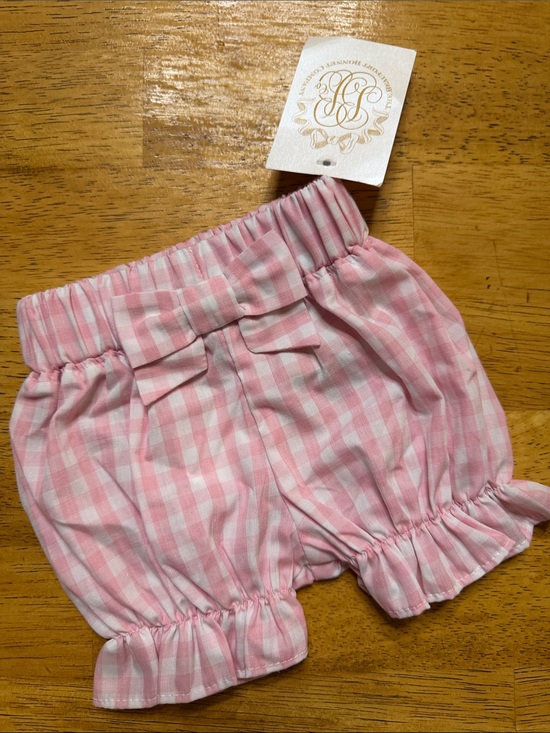 The Beaufort Bonnet Company Other - The Beaufort Bonnet Company Pink and White Gingham Baby Bloomers